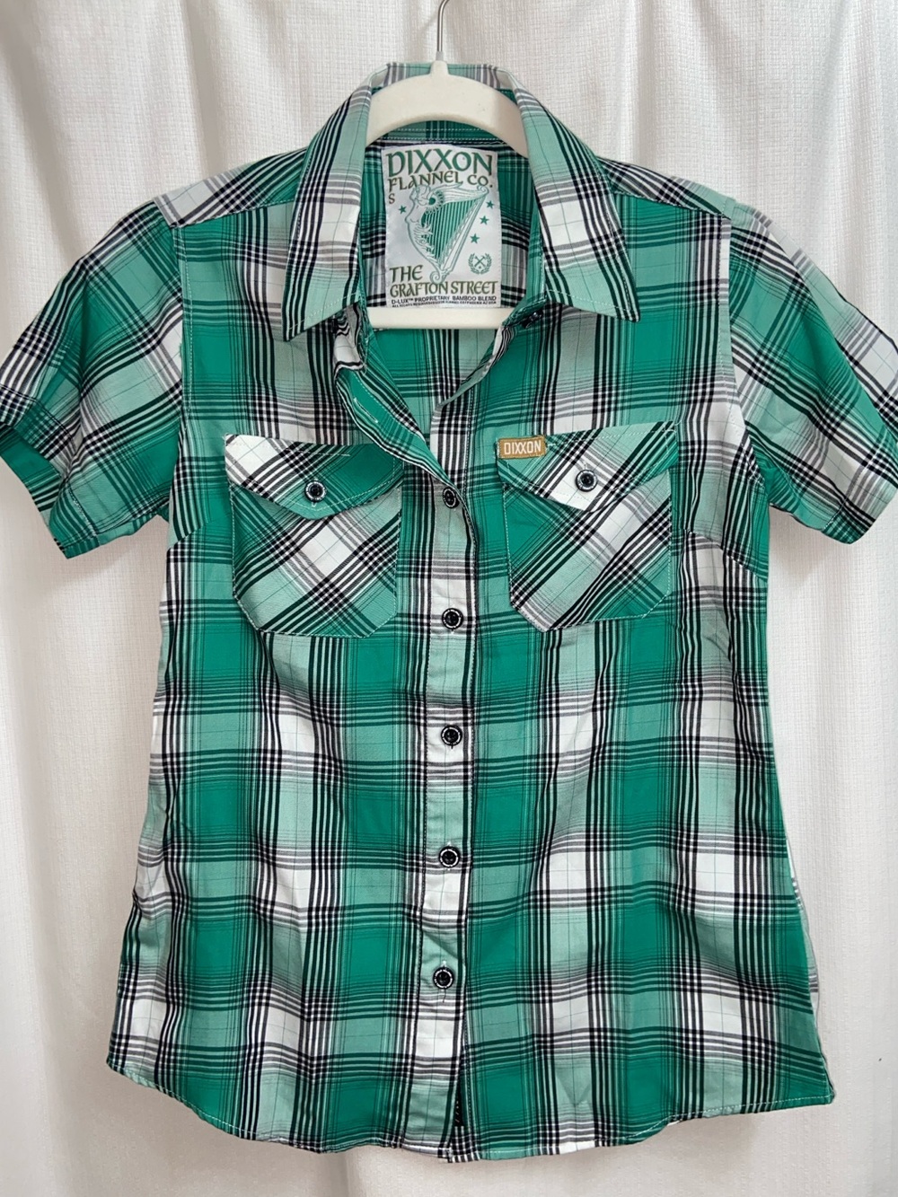 DIXXON The Grafton Street D-Lux Bamboo Plaid SS Button-Down Shirt
